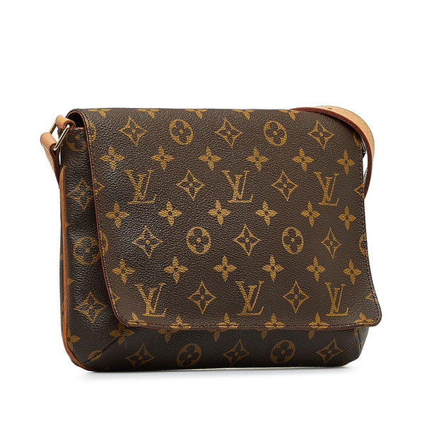 ルイ ヴィトン モノグラム ミュゼット タンゴ ショート ショルダーバッグ M51257 ブラウン PVC レザー レディース LOUIS VUITTON 【中古】