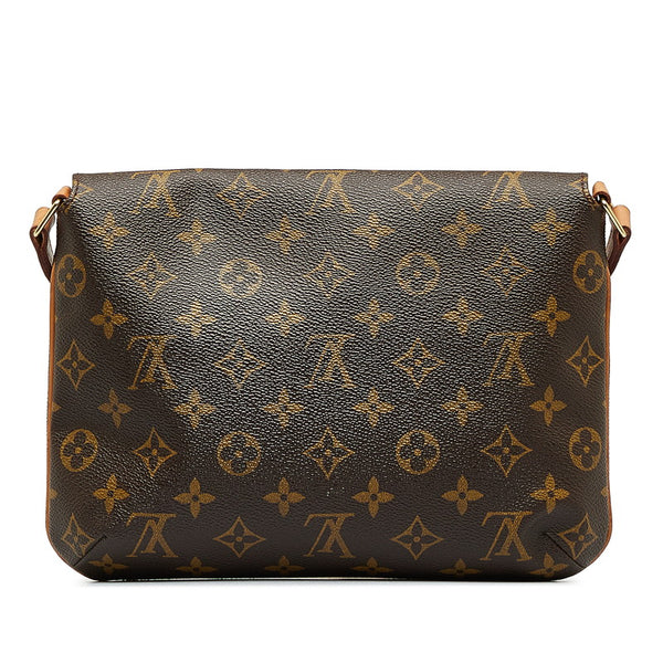 ルイ ヴィトン モノグラム ミュゼット タンゴ ショート ショルダーバッグ M51257 ブラウン PVC レザー レディース LOUIS VUITTON 【中古】