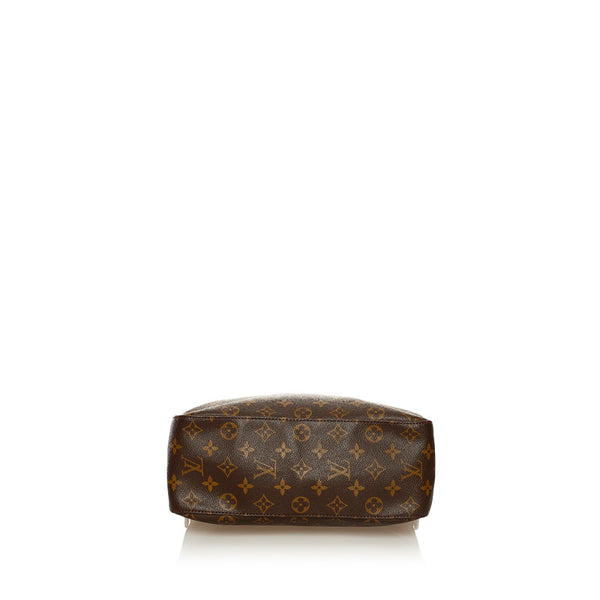 ルイ ヴィトン モノグラム ルーピングGM ワンショルダーバッグ M51145 ブラウン PVC レザー レディース LOUIS VUITTON 【中古】