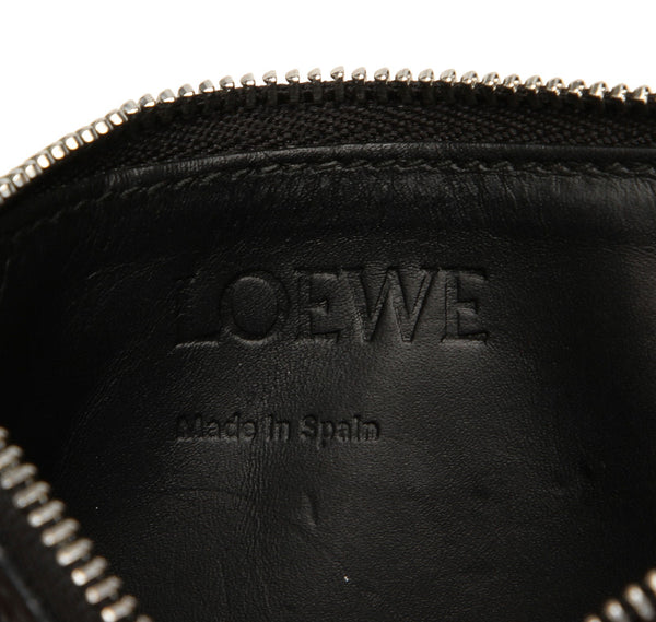 ロエベ アナグラム ブラック レザー コインケース ユニセックス LOEWE 中古