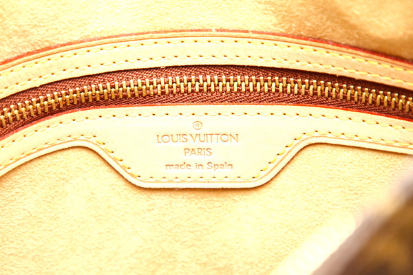 ルイ ヴィトン モノグラム ルーピングGM M51145 ブラウン 茶 PVC レザー ショルダーバッグ レディース LOUIS VUITTON 中古