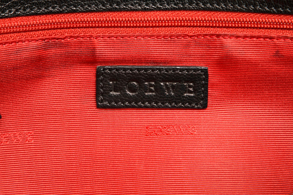 ロエベ アナグラム ブラック 黒 レザー ショルダーバッグ レディース LOEWE 中古