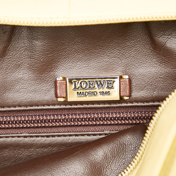 ロエベ イエロー レザー ハンドバッグ レディース LOEWE 【中古】