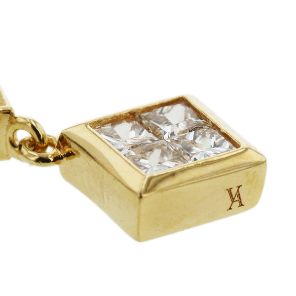 ヴァンドーム青山 K18YG イエローゴールド ダイヤ0.30ct ネックレス レディース Vendome Aoyama 【中古】