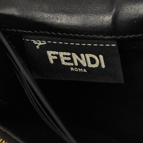 フェンディ ピーカブー 長財布 8M0377 ブラック ゴールド レザー レディース FENDI 【中古】