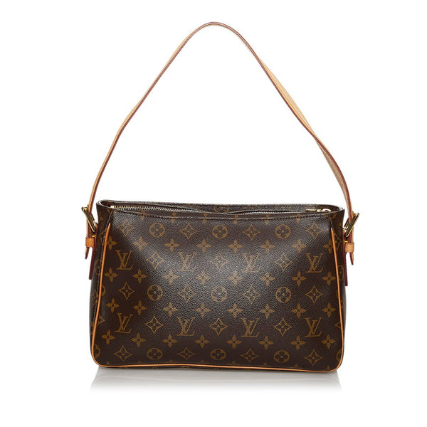 ルイ ヴィトン モノグラム ヴィバ シテGM 肩掛け ショルダーバッグ M51163 ブラウン PVC レザー レディース LOUIS VUITTON 【中古】