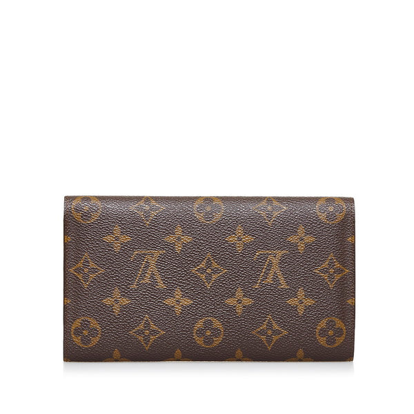 ルイ ヴィトン モノグラム ポルトトレゾール インターナショナル 長財布 M61215  ブラウン PVC レザー レディース LOUIS VUITTON 【中古】