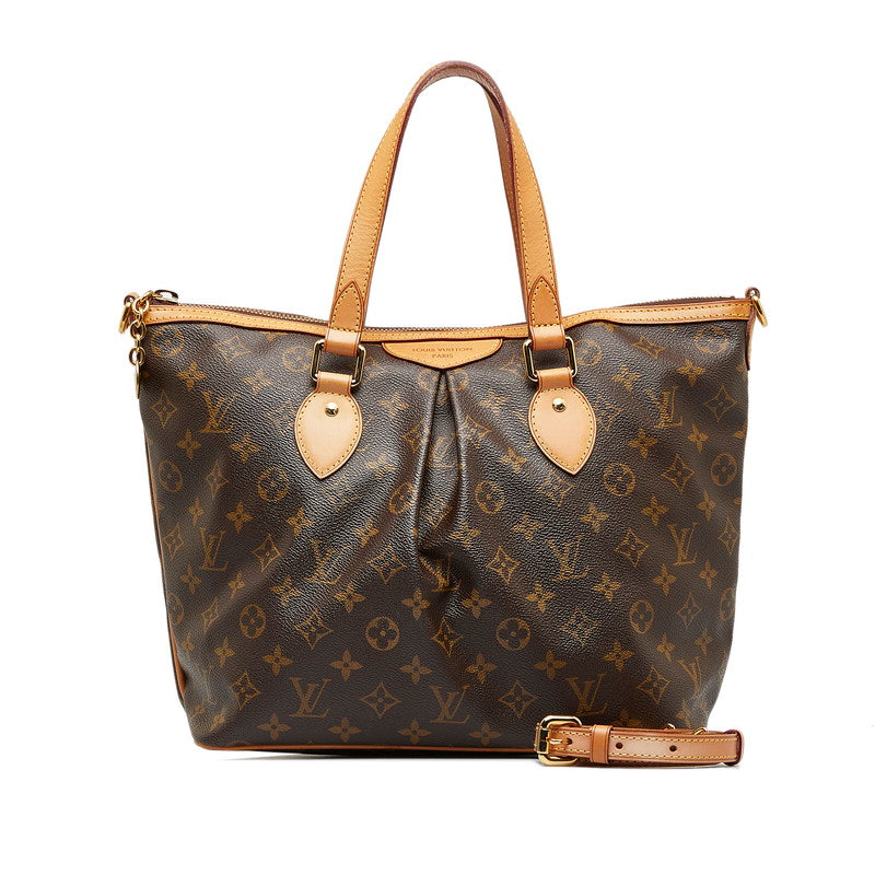 ルイ ヴィトン モノグラム　 パレルモPM ハンドバッグ ショルダーバッグ 2WAY M40145 ブラウン PVC レザー レディース LOUIS VUITTON 【中古】