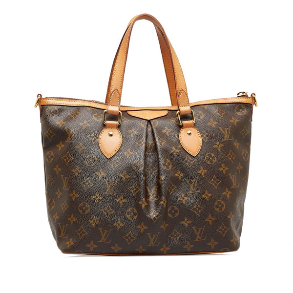 ルイ ヴィトン モノグラム　 パレルモPM ハンドバッグ ショルダーバッグ 2WAY M40145 ブラウン PVC レザー レディース LOUIS VUITTON 【中古】