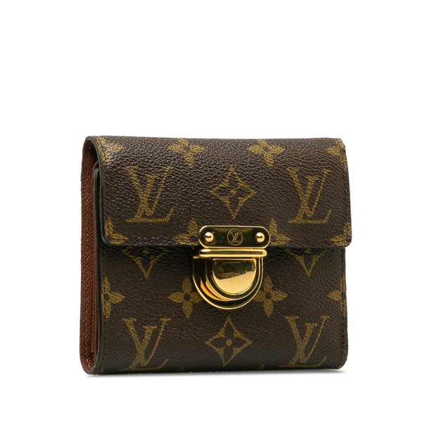 ルイ ヴィトン モノグラム ポルトフォイユコアラ 二つ折り財布 M58013 ブラウン PVC レザー レディース LOUIS VUITTON 【中古】