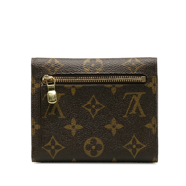 ルイ ヴィトン モノグラム ポルトフォイユコアラ 二つ折り財布 M58013 ブラウン PVC レザー レディース LOUIS VUITTON 【中古】