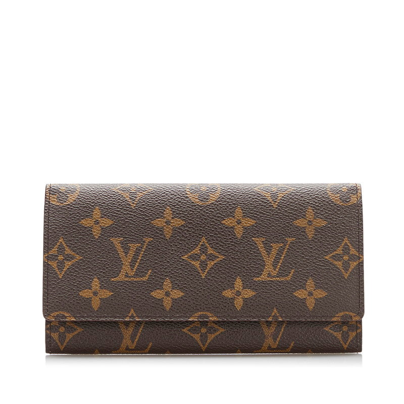 ルイ ヴィトン モノグラム ポルトカルトクレディ 札入れ M61818 ブラウン PVC メンズ LOUIS VUITTON 【中古】