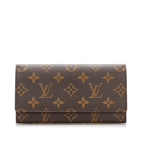 ルイ ヴィトン モノグラム ポルトカルトクレディ 札入れ M61818 ブラウン PVC メンズ LOUIS VUITTON 【中古】