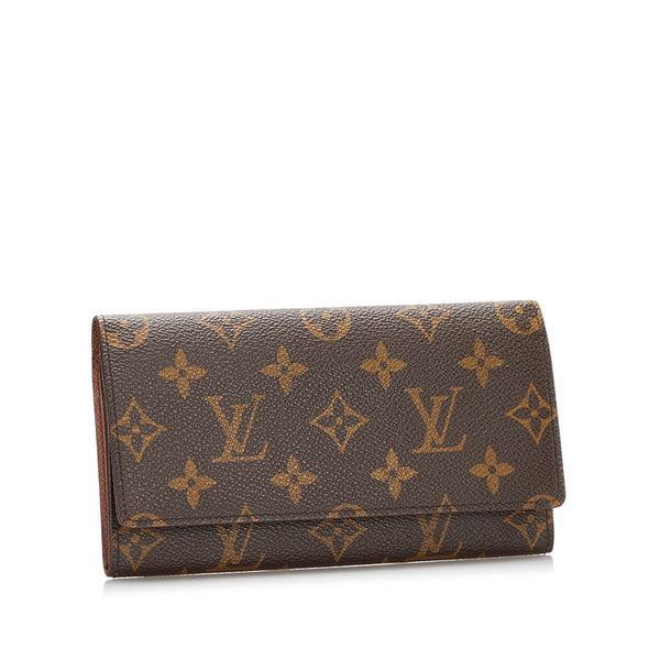 ルイ ヴィトン モノグラム ポルトカルトクレディ 札入れ M61818 ブラウン PVC メンズ LOUIS VUITTON 【中古】