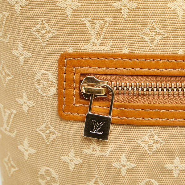 ルイ ヴィトン モノグラム ミニ ルシーユPM ショルダーバッグ M92684 べージュ キャンバス レザー レディース LOUIS VUITTON 【中古】