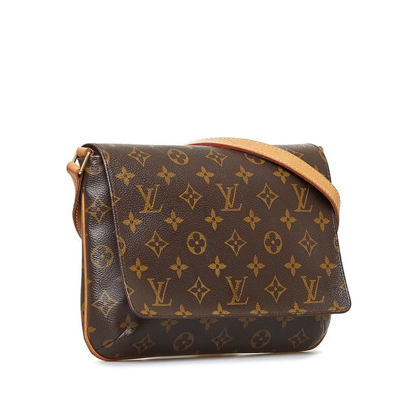 ルイ ヴィトン モノグラム ミュゼット タンゴ ショート ショルダーバッグ M51257 ブラウン PVC レザー レディース LOUIS VUITTON 【中古】