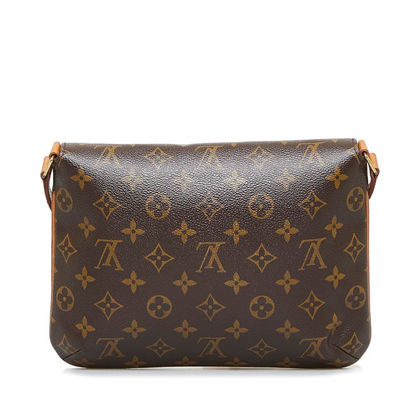 ルイ ヴィトン モノグラム ミュゼット タンゴ ショート ショルダーバッグ M51257 ブラウン PVC レザー レディース LOUIS VUITTON 【中古】