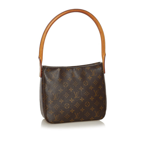 ルイ ヴィトン モノグラム ルーピング ワンショルダーバッグ M51146 ブラウン PVC レザー レディース LOUIS VUITTON 【中古】