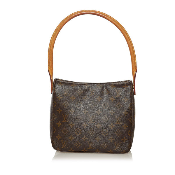 ルイ ヴィトン モノグラム ルーピング ワンショルダーバッグ M51146 ブラウン PVC レザー レディース LOUIS VUITTON 【中古】