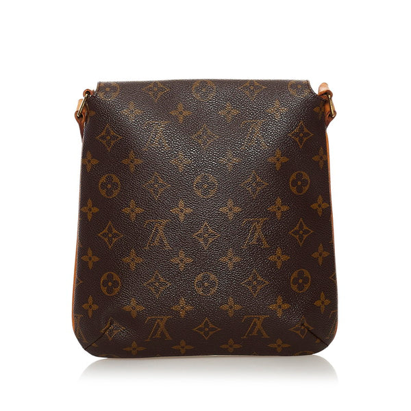 ルイ ヴィトン モノグラム ミュゼット サルサ ショート ショルダーバッグ M51258  ブラウン PVC レザー レディース LOUIS VUITTON 【中古】