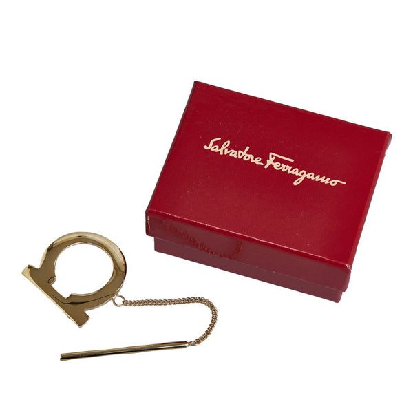 サルヴァトーレフェラガモ ガンチーニ キーホルダー ゴールド メッキ レディース Salvatore Ferragamo 【中古】