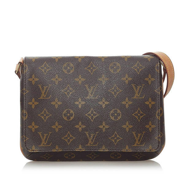 ルイ ヴィトン モノグラム ミュゼットタンゴ ショート ショルダーバッグ M51257 ブラウン PVC レザー レディース LOUIS VUITTON 【中古】