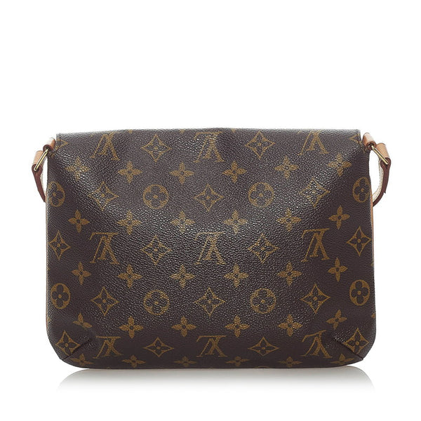 ルイ ヴィトン モノグラム ミュゼットタンゴ ショート ショルダーバッグ M51257 ブラウン PVC レザー レディース LOUIS VUITTON 【中古】