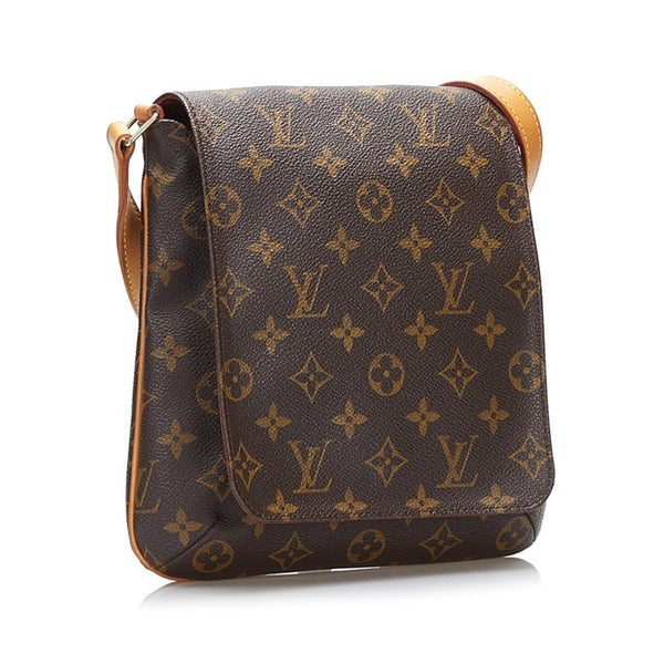 ルイ ヴィトン モノグラム ミュゼット サルサ ショート ショルダーバッグ M51258 ブラウン PVC レザー レディース LOUIS VUITTON 【中古】