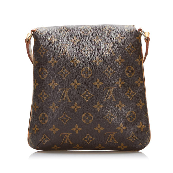 ルイ ヴィトン モノグラム ミュゼット サルサ ショート ショルダーバッグ M51258 ブラウン PVC レザー レディース LOUIS VUITTON 【中古】