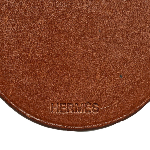 エルメス アニマルチャーム ベアー 熊 チャーム ブラウン レザー レディース HERMES 【中古】