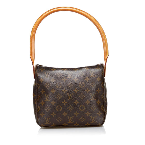 ルイ ヴィトン モノグラム ルーピングMM ショルダーバッグ M51146 ブラウン PVC レザー レディース LOUIS VUITTON 【中古】