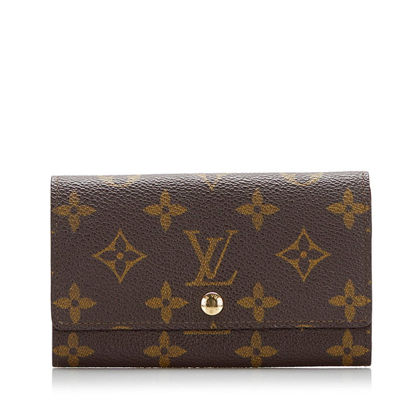 ルイ ヴィトン モノグラム ポルトモネ ジップ 二つ折り財布 M61735 ブラウン PVC レザー レディース LOUIS VUITTON 【中古】