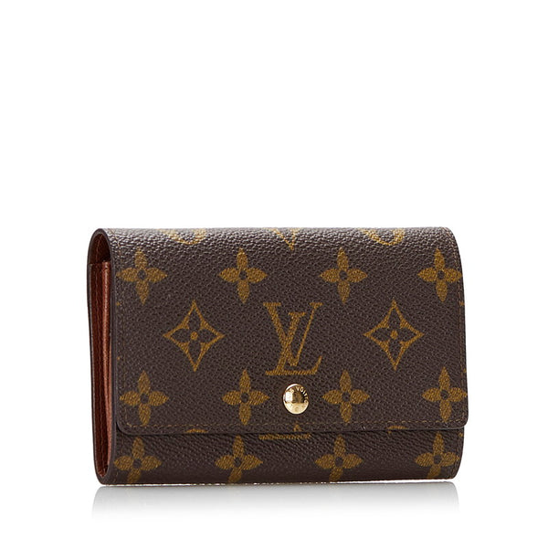 ルイ ヴィトン モノグラム ポルトモネ ジップ 二つ折り財布 M61735 ブラウン PVC レザー レディース LOUIS VUITTON 【中古】