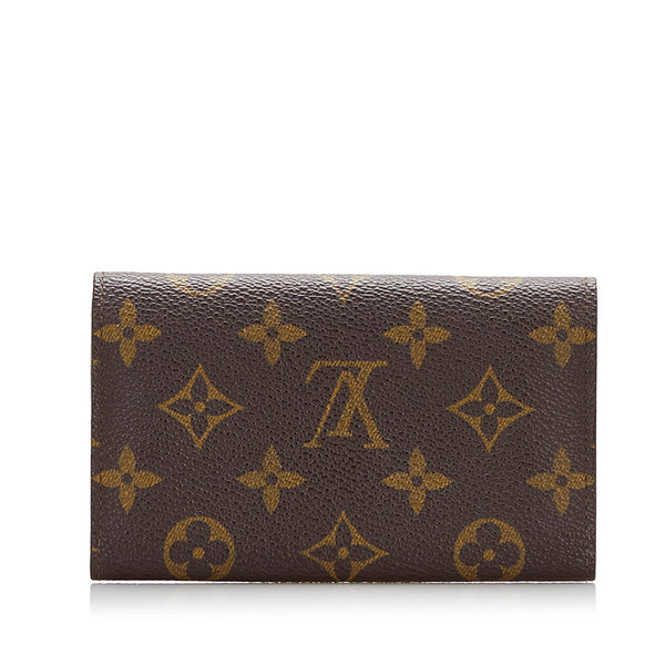 ルイ ヴィトン モノグラム ポルトモネ ジップ 二つ折り財布 M61735 ブラウン PVC レザー レディース LOUIS VUITTON 【中古】