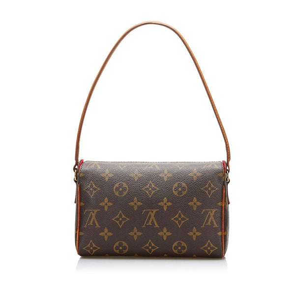 ルイ ヴィトン モノグラム レシタル  ハンドバッグ M51900 ブラウン PVC レザー レディース LOUIS VUITTON 【中古】