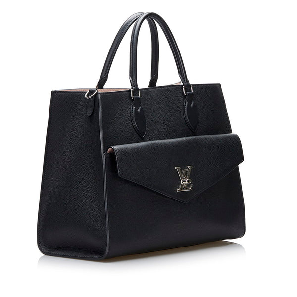 ルイ ヴィトン ロックミートートMM ハンドバッグ ショルダーバッグ 2WAY M56099 ノワール ブラック レザー レディース LOUIS VUITTON 【中古】