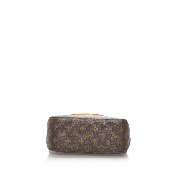 ルイ ヴィトン モノグラム ルーピングMM ワンショルダーバッグ M51146 ブラウン PVC レザー レディース LOUIS VUITTON 【中古】