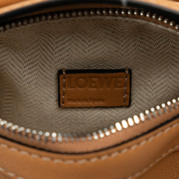 ロエベ アナグラム パズルバッグ ハンドバッグ ショルダーバッグ 2WAY ブラウン レザー レディース LOEWE 【中古】