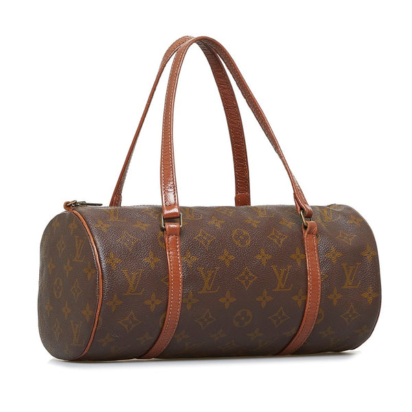 ルイ ヴィトン モノグラム 旧パピヨン30 ハンドバッグ M51385 ブラウン PVC レザー レディース LOUIS VUITTON 【中古】