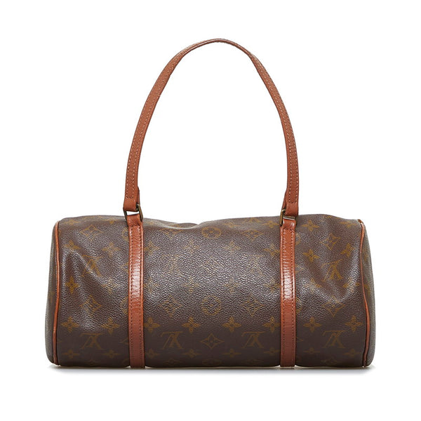 ルイ ヴィトン モノグラム 旧パピヨン30 ハンドバッグ M51385 ブラウン PVC レザー レディース LOUIS VUITTON 【中古】