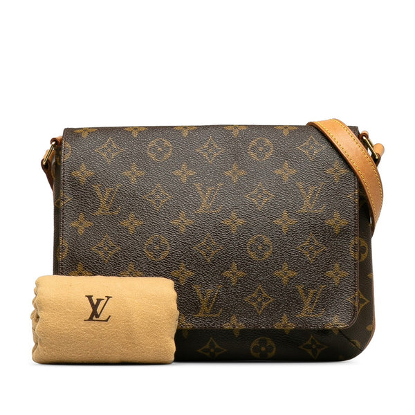 ルイ ヴィトン モノグラム ミュゼット タンゴ ショート ショルダーバッグ M51257 ブラウン PVC レザー レディース LOUIS VUITTON 【中古】