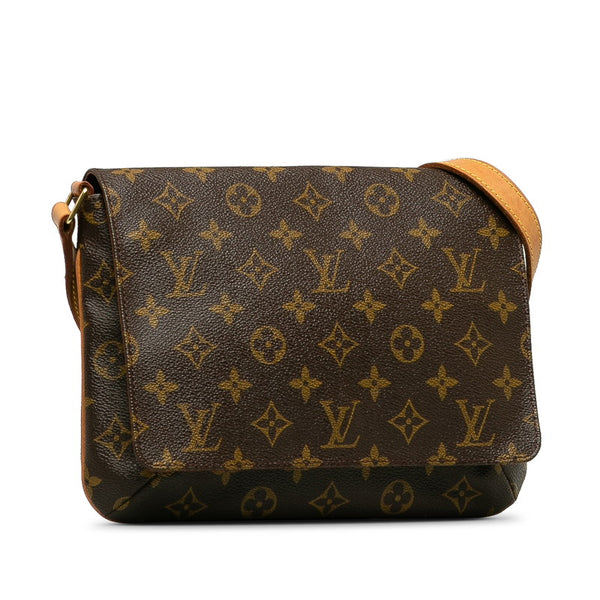 ルイ ヴィトン モノグラム ミュゼット タンゴ ショート ショルダーバッグ M51257 ブラウン PVC レザー レディース LOUIS VUITTON 【中古】