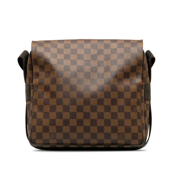 ルイ ヴィトン ダミエ ナヴィグリオ 斜め掛け ショルダーバッグ N45255 ブラウン PVC レザー レディース LOUIS VUITTON 【中古】