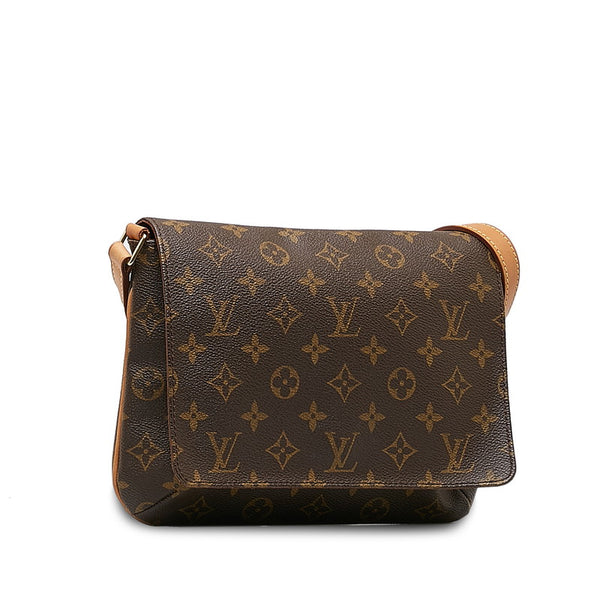 ルイ ヴィトン モノグラム ミュゼット タンゴ ショート ショルダーバッグ M51257 ブラウン PVC レザー レディース LOUIS VUITTON 【中古】