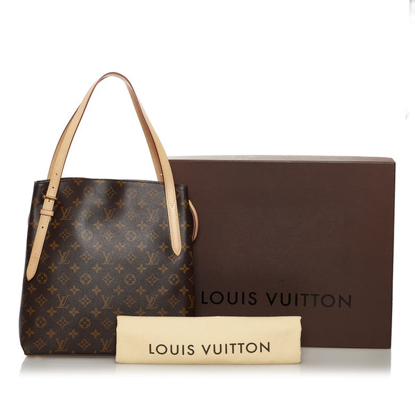 ルイ ヴィトン モノグラム ヴォルテール トートバッグ M41208 ブラウン PVC レザー レディース LOUIS VUITTON 【中古】