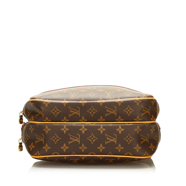 ルイ ヴィトン モノグラム リポーターPM 斜め掛け ショルダーバッグ  M45254 ブラウン PVC レザー レディース LOUIS VUITTON 【中古】