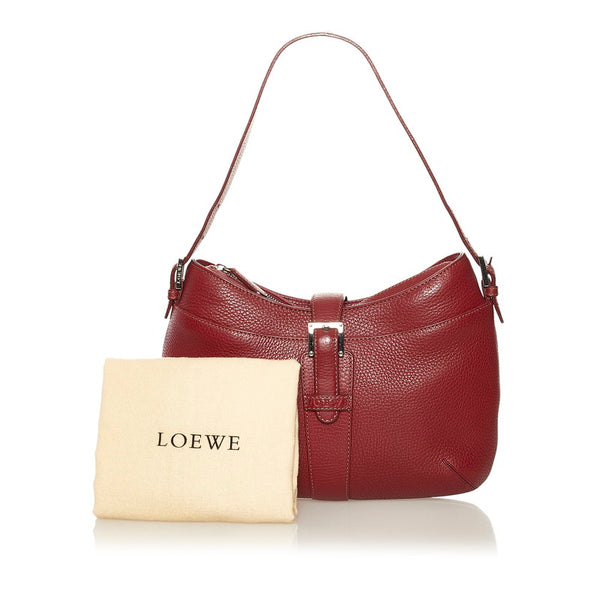 ロエベ ワンショルダーバッグ レッド レザー レディース LOEWE 【中古】