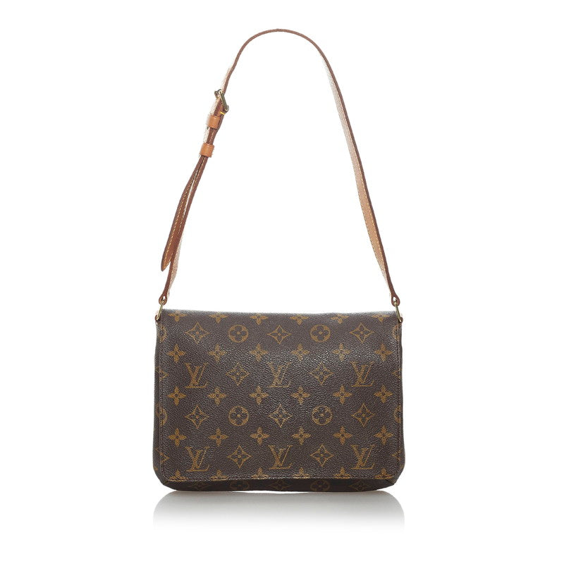 ルイ ヴィトン モノグラム ミュゼットタンゴ M51257  ブラウン PVC レザー 肩掛け ショルダーバッグ レディース LOUIS VUITTON 【中古】