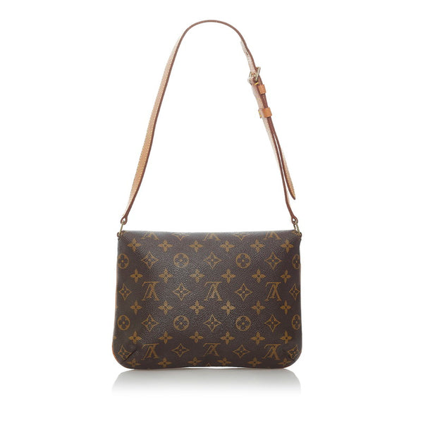 ルイ ヴィトン モノグラム ミュゼットタンゴ M51257  ブラウン PVC レザー 肩掛け ショルダーバッグ レディース LOUIS VUITTON 【中古】