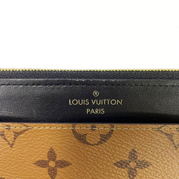 ルイ ヴィトン モノグラム リバース  スリム パース M80390 マカロン PVC レザー 長財布 レディース LOUIS VUITTON 【中古】